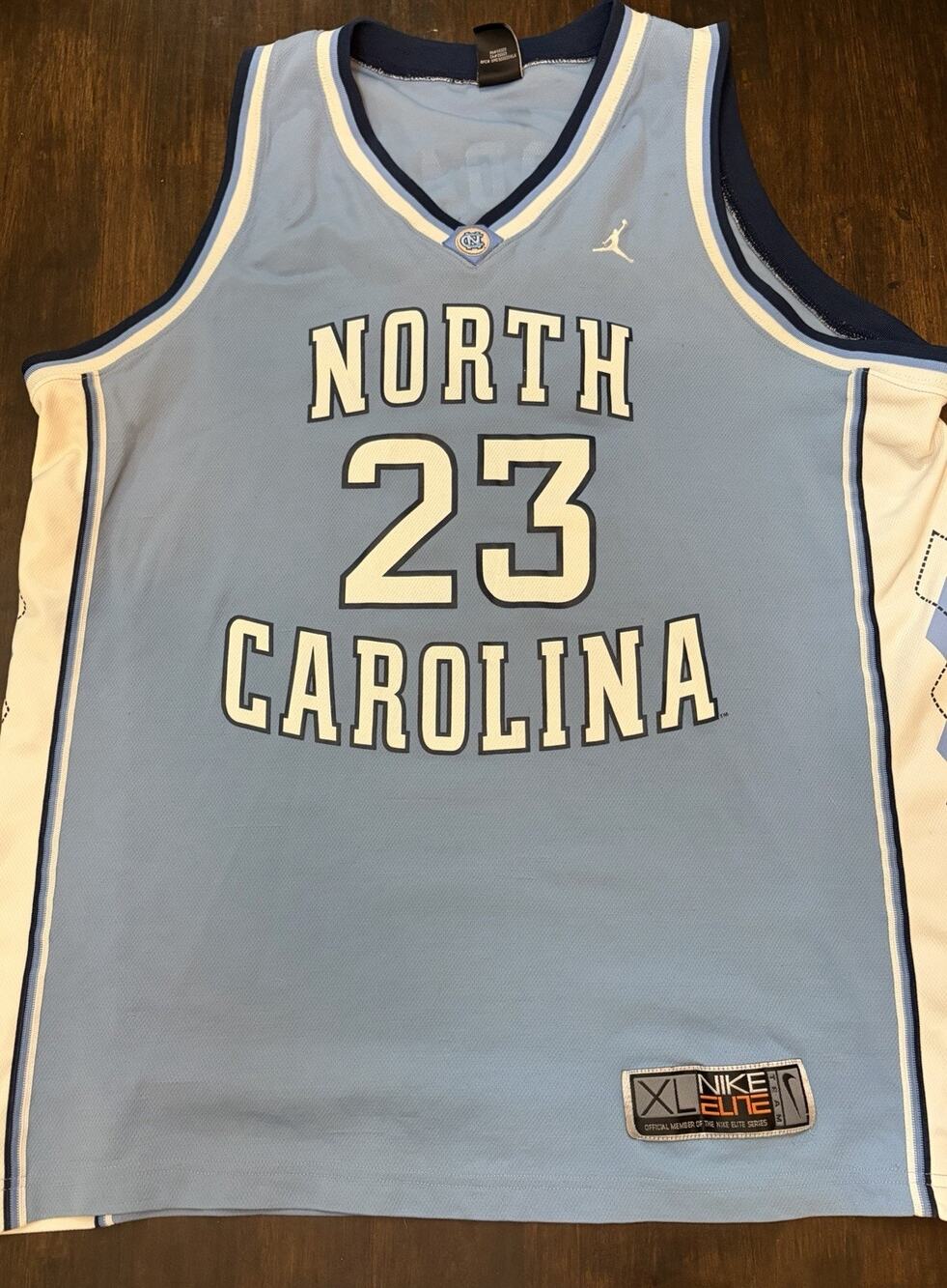 🏀Michael Jordan Blue North Carolina Tar Heels Nike Elite Jersey Size XL🏀